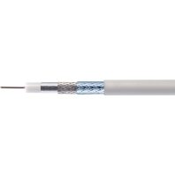 Coaxial cable white LCD 111 A+/500m