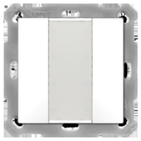 KNX Push Button 55 2-fold, White matt finish BE-TA5502.02