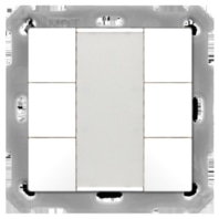 KNX Push Button 55 6-fold, White matt finish BE-TA5506.02