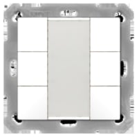 KNX Push Button 55 6-fold, White glossy finish BE-TA5506.G2