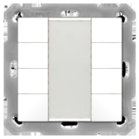 KNX Push Button 55 8-fold, White glossy finish BE-TA5508.G2