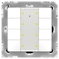 KNX Push Button Plus TS 55 8-fold, White matt finish BE-TA55T8.02