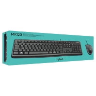Tastatur/Maus Set USB,1000dpi LOGITECH MK120 sw