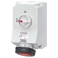 Switched / fused CEE-socket 63A 5-pole 5113AB