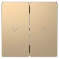 Cover plate for switch/push button beige MEG3855-6051