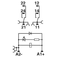 Relaismodul LDP-12DC/2X21 RIF-1-RPT 2906223