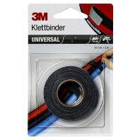 Klettband Druckverschluss 12mmx3m,grau/schwarz 661939