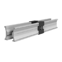 Innenverbinder sw eloxiert mit Trger Rail 40 86140-02