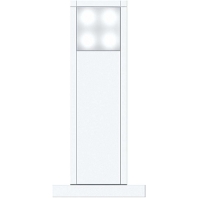 Licht-Stele 44cm dgr/gli 1xLED-Mod LS 604-1 DG