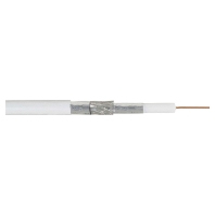 Coaxial cable 75Ohm white MK 76 A 0100 R100