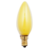 Kerzenlampe 35x100mm E14 230V 25W gelb 40282