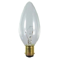 Candle-shaped lamp 60W 240V B15d clear 40825