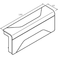 Adapter for baseboard wireway SL 2005581 gsw