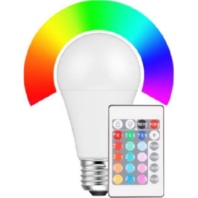 LED bulb bulb shape 9W RGB + WW 48633