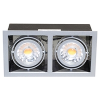 LED recessed ceiling spotlight Mini Kardan E2 2x6W 38 ww 2x600lm titanium, 1740072013 - Promotional item