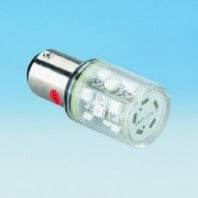 LED bulb 6LEDs BA15d 24V AC/DC 10lm red 52160211