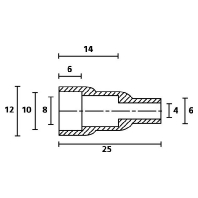 Cable entry sleeve 2...6mm HV4820 PVC NA 2000