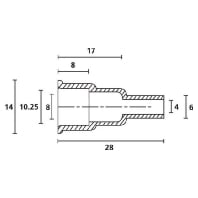 Cable entry sleeve 4...8mm HV4825-PVC-NA-N1