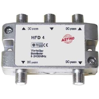 Sat-Verteiler 4-fach 11-13db 5-2400MHz HFD 4