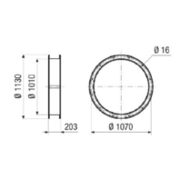 Connecting piece elastic, NW1000 ELI 100 Ex