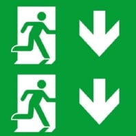 Pictogram for emergency luminaire 40071354511