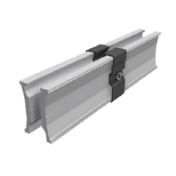 Innenverbinder sw eloxiert mit Trger Rail 60 86160-02