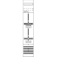 Meter panel 1 kWh-meters 0 rows DF19P1A