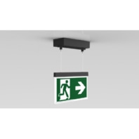 LED-Rettungszeichenleuchte ZB + ML, anthrazit AMDC009ML-AZ