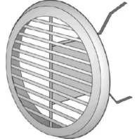External louvre grille LGR 100 al