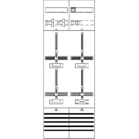 Meter panel 3 kWh-meters 0 rows DF29A31M