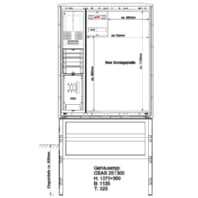 Equipped meter cabinet 25.00.1P11Gr.2-1300