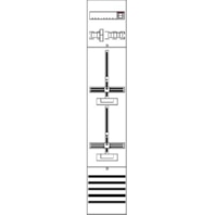 Meter panel 2 kWh-meters 0 rows DF19A2M