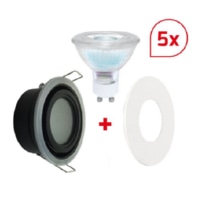 LED-Einbauring (Inhalt: 5) GU10 3000K dimmbar 600108