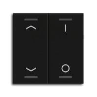 Wippe fr KNX Taster Light 55 2-fach, Schwarz matt, Jalousie_Schalten BE-TAL55W206.C1