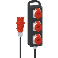 CEE-Socket combination portable IP44 53525