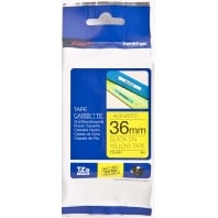 Labelling tape 36mm yellow / black TZe-661