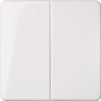 Cover plate for switch/push button white 233504