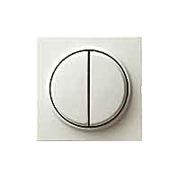 Cover plate for switch/push button grey 029542
