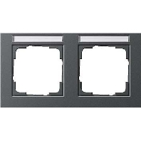 Frame 2-gang anthracite 109223