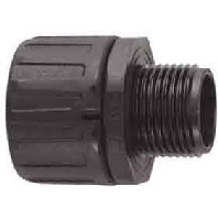 Straight connector for corrugated hose HG20-S-M20