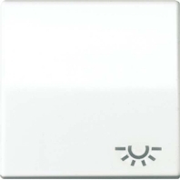 Cover plate for switch/push button white ABAS 591 L WW