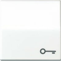 Cover plate for switch/push button white ABAS 591 T WW