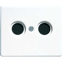 Plate coaxial antenna socket outlet SL 561 TV WW