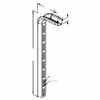 Ceiling profile for cable tray 563mm TKS 500