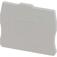 End/partition plate for terminal block D-MPT 2,5