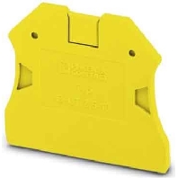 Abschlussdeckel 48x2,2x48,4 mm, gelb D-UT 2,5/10 YE