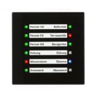 KNX Glass LED Indicator, Black - SCN-GLED1S.01S