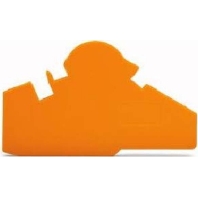 Abschlu- u.Trennplatte orange, 1,5mm dick 282-386