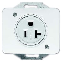 Socket outlet (receptacle) NEMA white 3016 EUC-24G