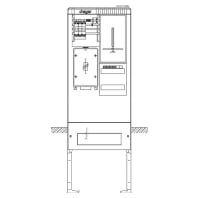 Equipped meter cabinet IP44 1710x583mm ZAS175BB6